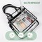 Clear bags Stadium Approved Clear Tote Bag with Zipper Closure Crossbody Messenger Shoulder Bag with Adjustable Strap(12 Inch X 12 Inch X 6 Inch,Black)
